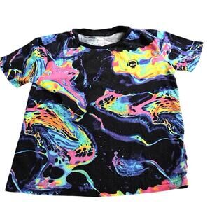 NEXT Black Rainbow Tee Size 6